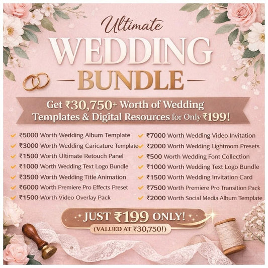 Premiere Pro Wedding Pack — Transitions, Titles, Effects & Overlays | Professional Wedding Video Editing