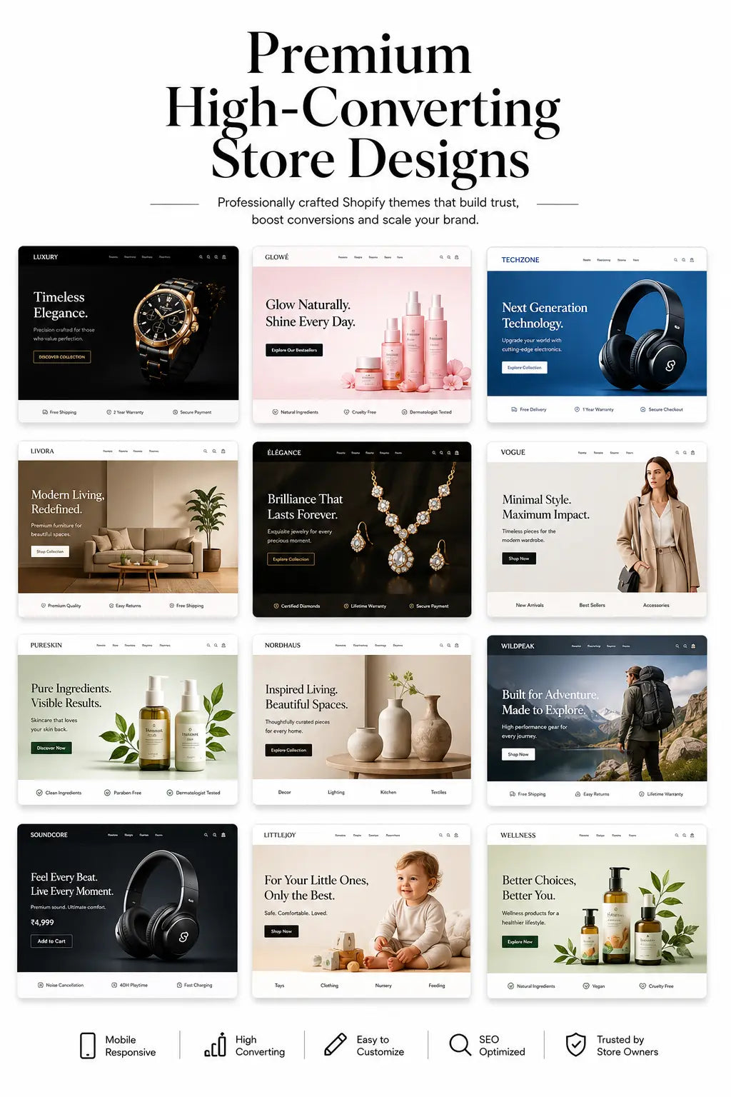 Shopify Store Builder Bundle – 120+ Premium Themes | High-Converting eCommerce Store Templates